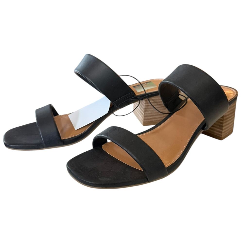 Dolce Vita DV Black Lextra Slip On Sandal Size 7.5